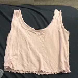 Light pink crop top